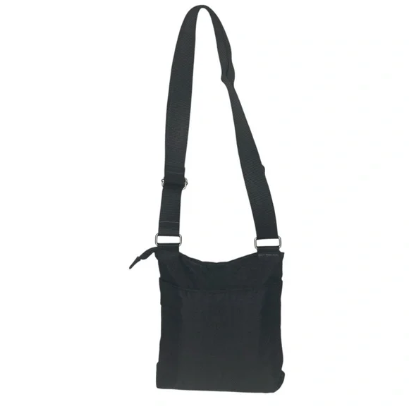 Baggallini Cruiser Slim Small Crossbody Organizer Bag Shoulder Black Nylon Purse - Picture 2 of 6